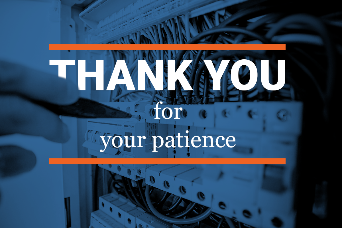 thank you for your patience